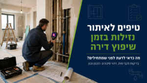 טיפים לאיתור נזילות בזמן שיפוץ דירה: מה כדאי לדעת לפני שמתחילים