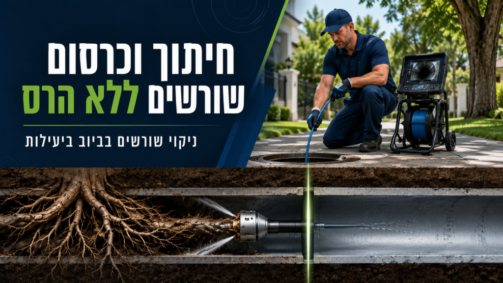חיתוך וכרסום שורשים ללא הרס