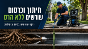 חיתוך וכרסום שורשים ללא הרס